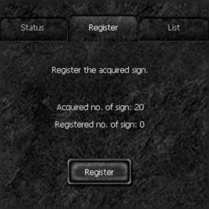 Registro Sign of Lord MU Online